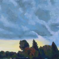 storm cloud over GVSU campus